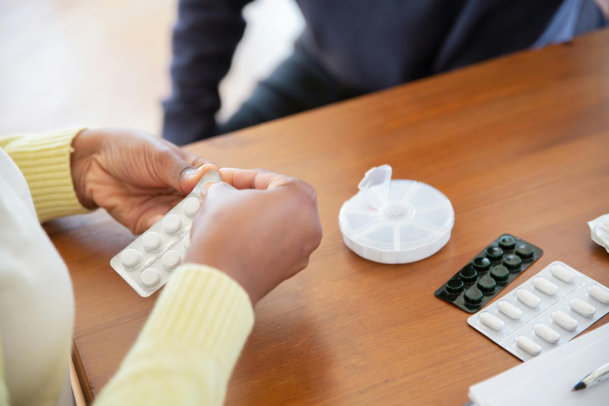 Medical setting with pills